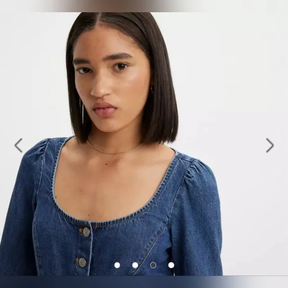 Levi's Weston Long Sleeve Corset Blouse - Picture 2 of 9